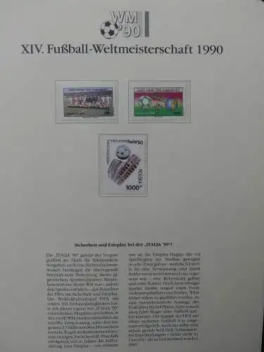 Motiv Fußball FIFA WM 1990 besammelt im FIFA Binder #LZ455