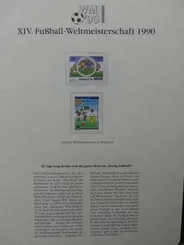 Motiv Fußball FIFA WM 1990 besammelt im FIFA Binder #LZ455