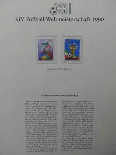 Motiv Fußball FIFA WM 1990 besammelt im FIFA Binder #LZ455