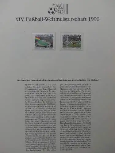 Motiv Fußball FIFA WM 1990 besammelt im FIFA Binder #LZ455