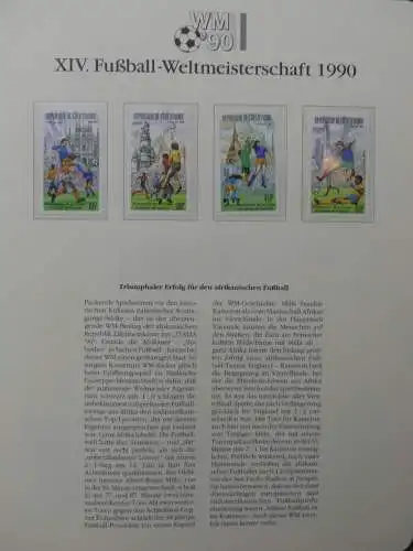 Motiv Fußball FIFA WM 1990 besammelt im FIFA Binder #LZ455