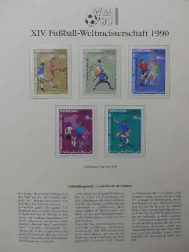 Motiv Fußball FIFA WM 1990 besammelt im FIFA Binder #LZ455