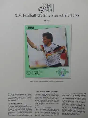 Motiv Fußball FIFA WM 1990 besammelt im FIFA Binder #LZ455