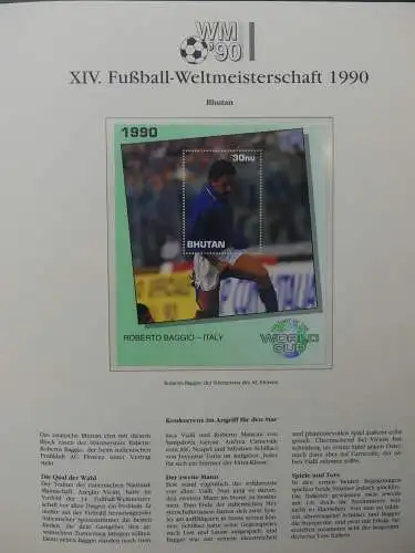 Motiv Fußball FIFA WM 1990 besammelt im FIFA Binder #LZ455