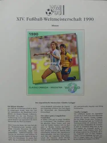 Motiv Fußball FIFA WM 1990 besammelt im FIFA Binder #LZ455