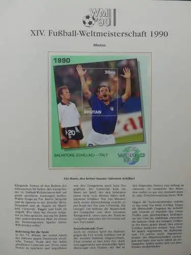 Motiv Fußball FIFA WM 1990 besammelt im FIFA Binder #LZ455