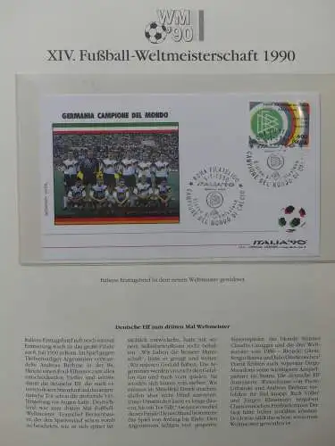 Motiv Fußball FIFA WM 1990 besammelt im FIFA Binder #LZ455