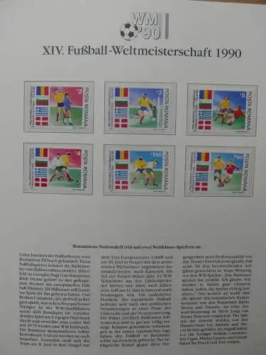 Motiv Fußball FIFA WM 1990 besammelt im FIFA Binder #LZ455