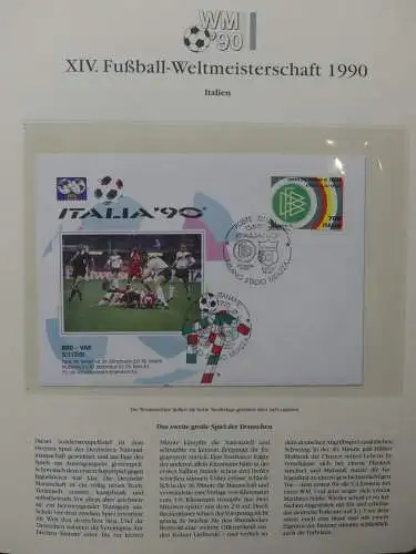 Motiv Fußball FIFA WM 1990 besammelt im FIFA Binder #LZ455