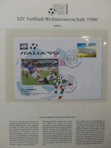 Motiv Fußball FIFA WM 1990 besammelt im FIFA Binder #LZ455