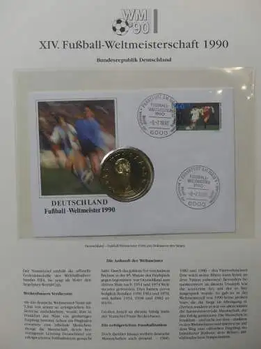 Motiv Fußball FIFA WM 1990 besammelt im FIFA Binder #LZ455