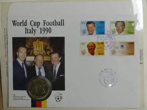 Motiv Fußball FIFA WM 1990 besammelt im FIFA Binder #LZ455