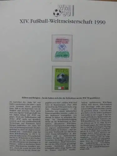 Motiv Fußball FIFA WM 1990 besammelt im FIFA Binder #LZ455