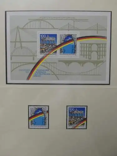 BRD Bund 1990-1994 dual teilbesammelt im Lindner Album #LZ450