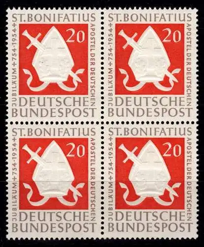 BRD Bund 199 postfrisch 4er Block #OA046