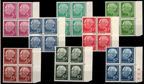 BRD Bund 179-260y postfrisch als 4er Blöcke #OA137