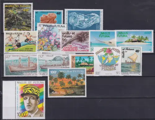 Wallis & Futuna Jahrgang 1990 postfrisch #NV021