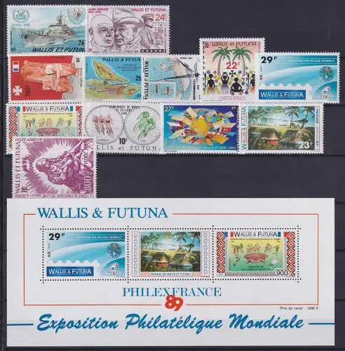 Wallis & Futuna Jahrgang 1989 postfrisch #NV020