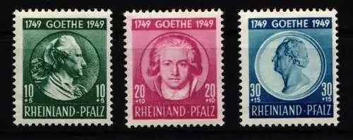 Französische Zone Rheinland-Pfalz 46-48 postfrisch #IZ316