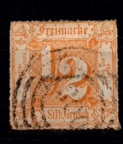 Thurn & Taxis 37 gestempelt geprüft Helbig BPP #OA290