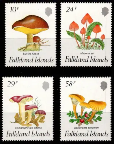Falkland Inseln 468-471 postfrisch Pilze #NW595