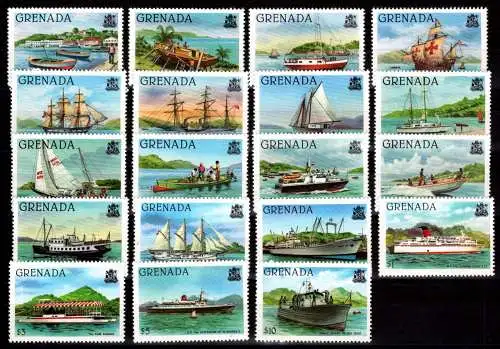 Grenada 1047-1065 postfrisch Schiffe #NW579