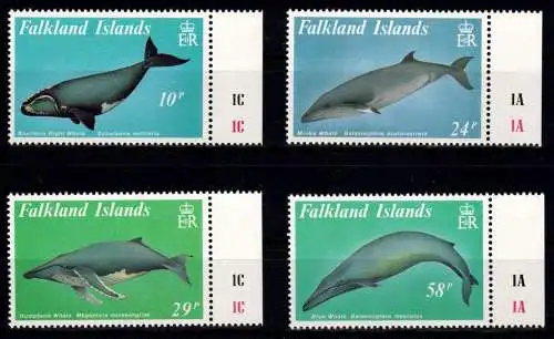 Falkland Inseln 503-506 postfrisch Wale #NW592
