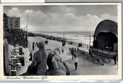 Ak Westerland Sylt Nordseebad 1938 auf Postkarte Promenadenkonzert #OB832