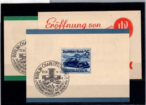 Deutsches Reich 686-688 auf Ausstellungskarte FDC #OB831