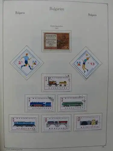 Bulgarien ab 1942-1980 gestempelt besammelt im KA-BE Vordruck #LZ524