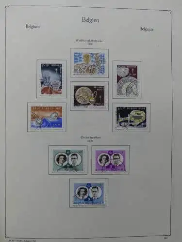 Belgien 1949-1985 gestempelt besammelt im KA-BE Vordruck #LZ507