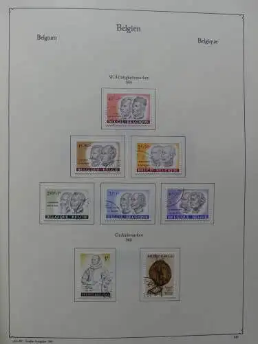 Belgien 1949-1985 gestempelt besammelt im KA-BE Vordruck #LZ507