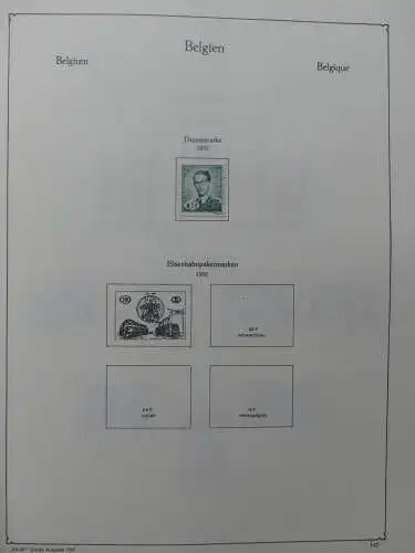 Belgien 1949-1985 gestempelt besammelt im KA-BE Vordruck #LZ507