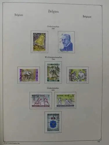 Belgien 1949-1985 gestempelt besammelt im KA-BE Vordruck #LZ507