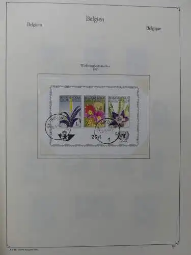 Belgien 1949-1985 gestempelt besammelt im KA-BE Vordruck #LZ507