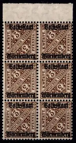 Württemberg 259 I/III postfrisch #OA434