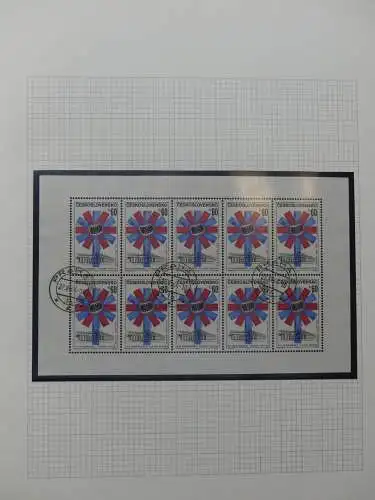 Tschechoslowakei 1962-1969 gestempelt auf selbstegestalteten Seiten #LZ544