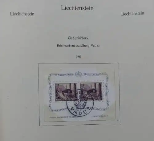 Liechtenstein 1944-1985 gestempelt augenschein.komplett auf KA-BE-Seiten #LZ562