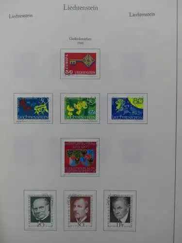 Liechtenstein 1944-1985 gestempelt augenschein.komplett auf KA-BE-Seiten #LZ562