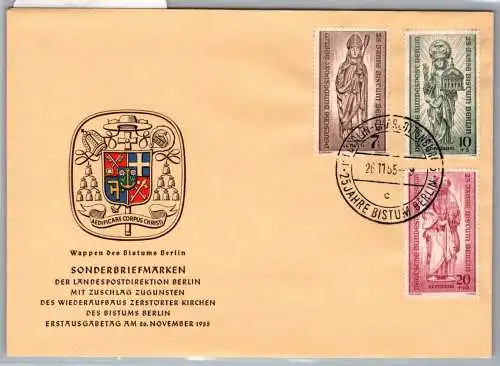 Berlin 132-134 als Ersttagsbrief FDC #OB927