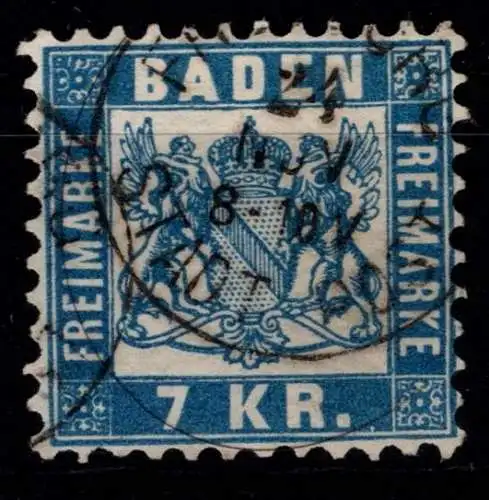 Baden 25 gestempelt #OA815