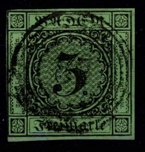 Baden 6 gestempelt leicht berührt #OA825