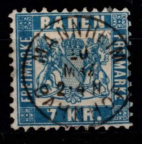 Baden 25 gestempelt #OA816