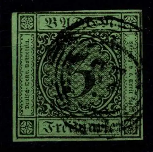 Baden 6 gestempelt gut geschnitten #OA823