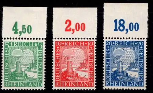 Deutsches Reich 372-374 P OR gestempelt #OA897