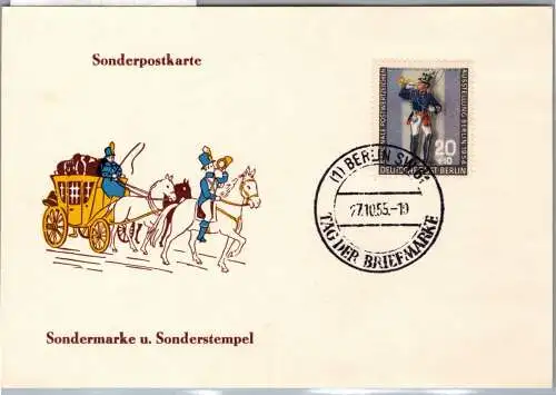 Berlin 120 auf Postkarte Tag Briefmarke #OA844