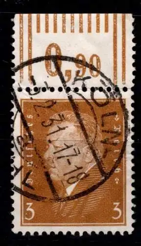 Deutsches Reich 410 W OR gestempelt W OR 2`9`2 #OA958