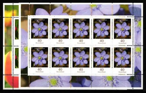 BRD Bund 2484-2485 Kleinbogen postfrisch Blumen #HC982