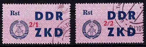 DDR ZKD 43 I - II gestempelt Dienstmarken #NZ828