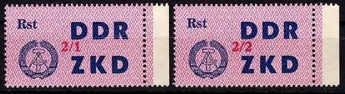 DDR ZKD 43 I - II postfrisch Dienstmarken #NZ827